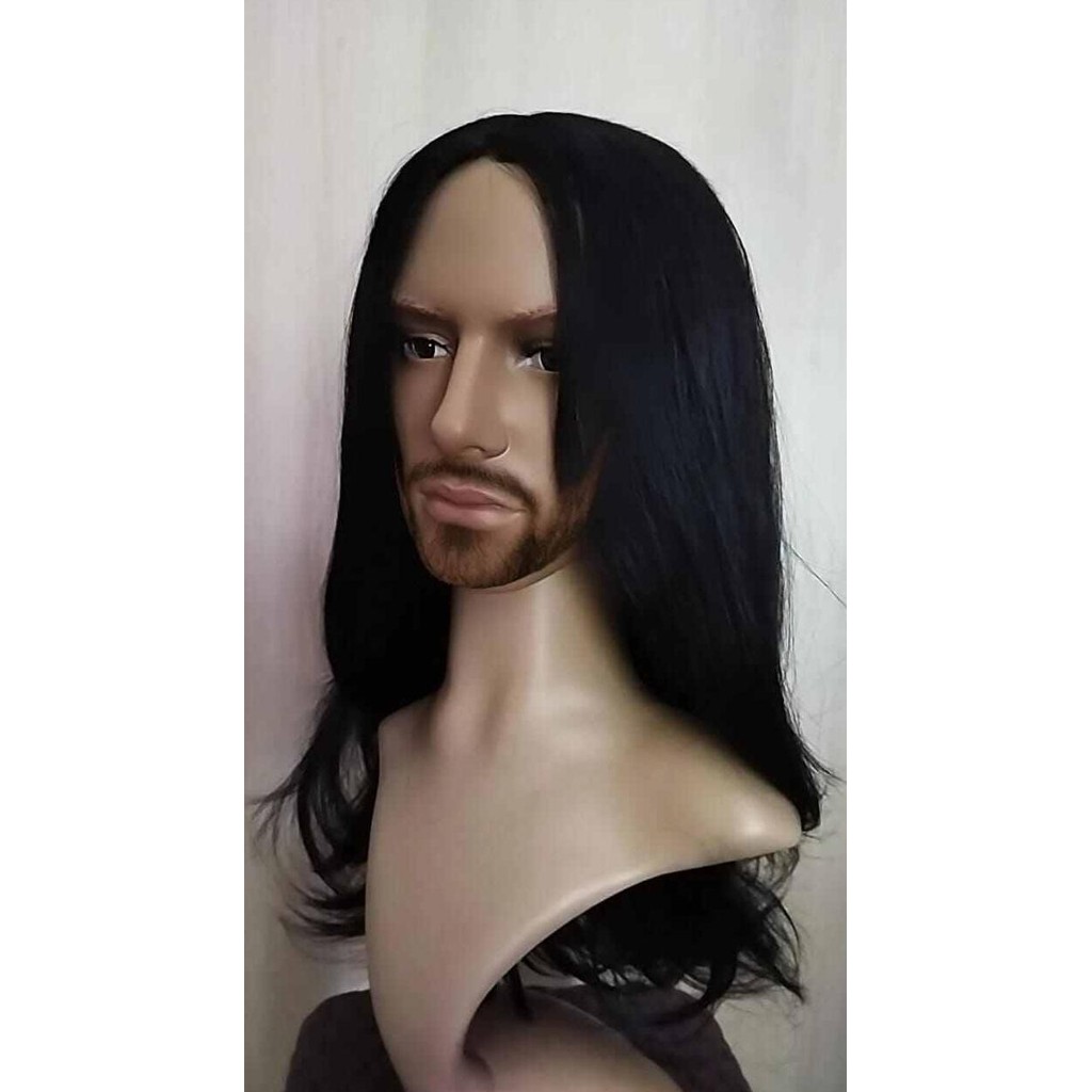 Wig Rambut Pria Panjang Gondrong
