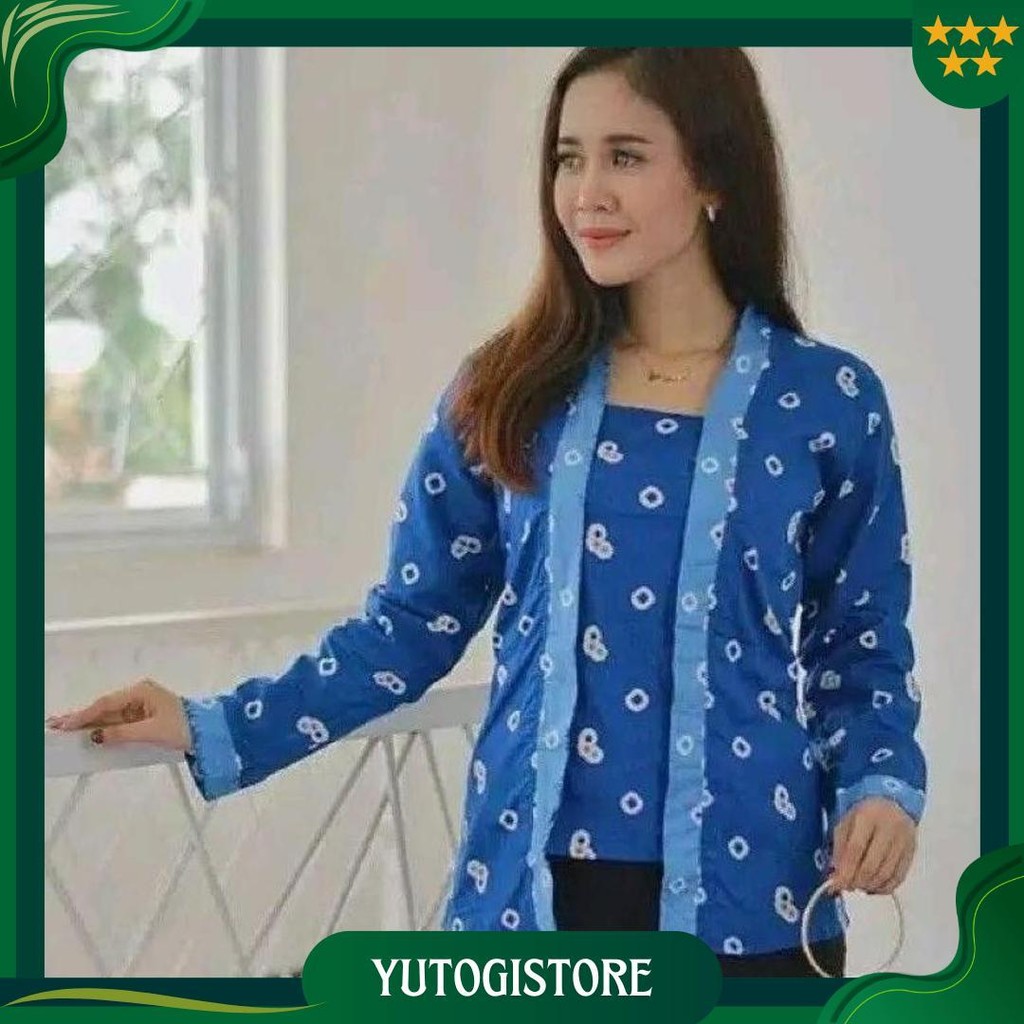 Batik Kebaya Kutubaru Jumputan Wanita Size Jumbo Solo Promo