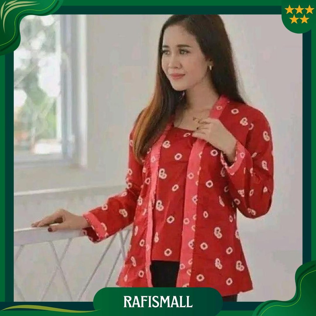 Batik Kebaya Kutubaru Jumputan Wanita Size Jumbo Solo Ori