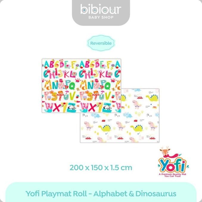 Playmat Yofi Mat Roll - TK201 Alphabet + Dinosaurus