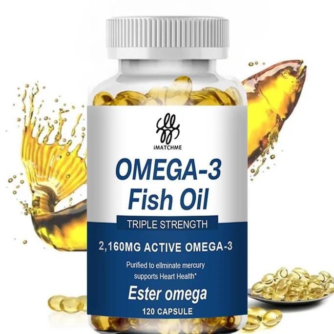 

iMATCHME Fish Oil Minyak Ikan OME 3 kapsul kaya DHA dan EPA, 120 kapsul