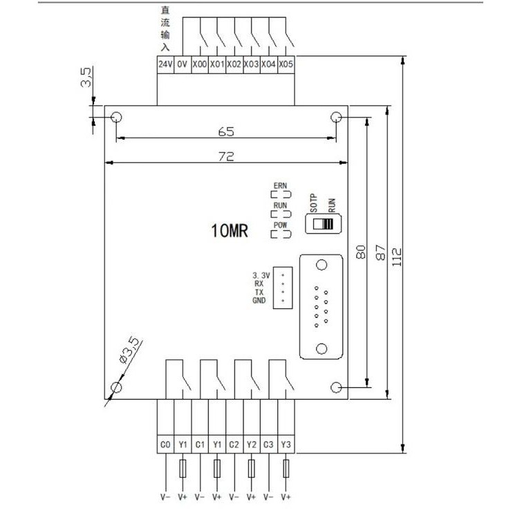 Spesial Plc Fx1N-10Mr Fx1N 10Mr 6Di 4Do Casing
