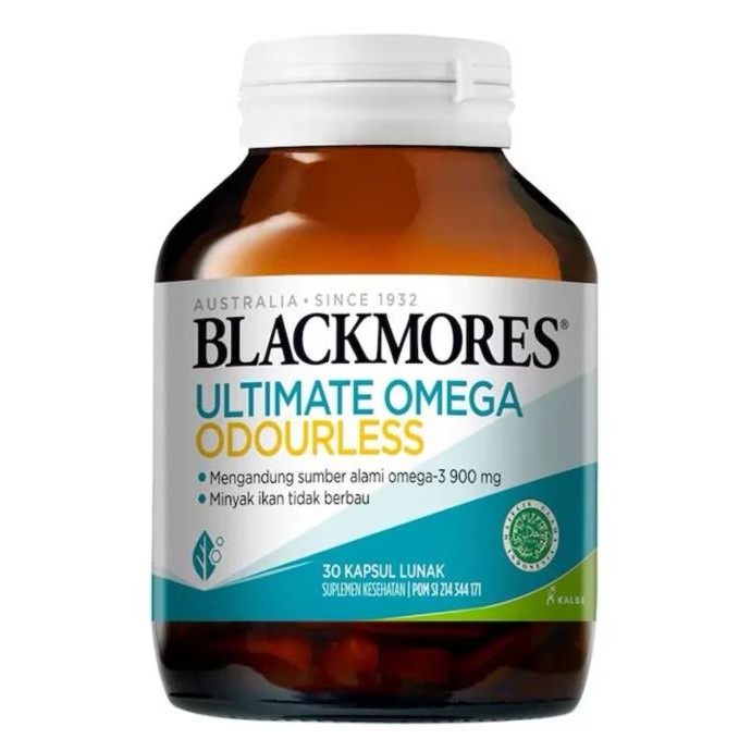 Blackmores Ultimate Omega 30 Kapsul Minyak Ikan Omega 3 Alami Odorless