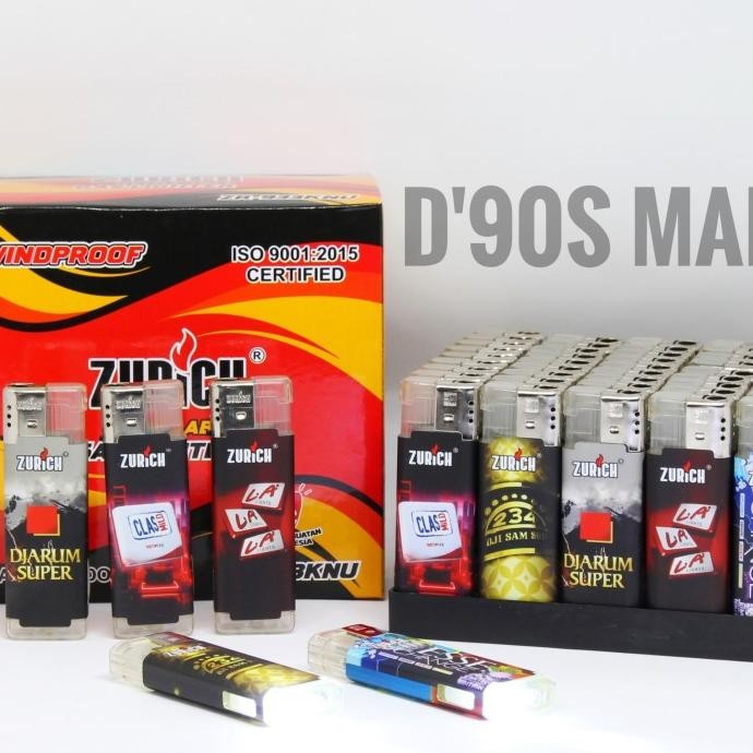 Korek Api Gas Magnet Senter bisa isi ulang isi 50 pcs