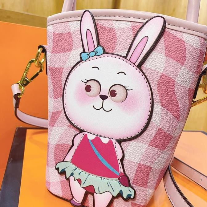 [FOR YOU LADIES] FYL F6838 Tas Selempang Wanita Mini Fashion Handbag Lucu Tas Rabbit Pink Green Cewe