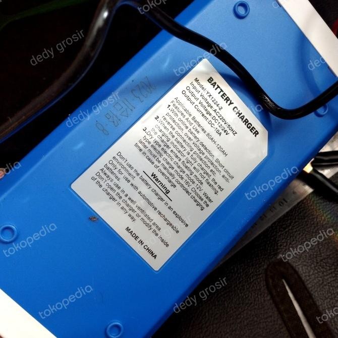 CAS AKI MOBIL MOTOR CAS AKI 10A 10 AMPERE CHARGER AKI 12V 24V 10A