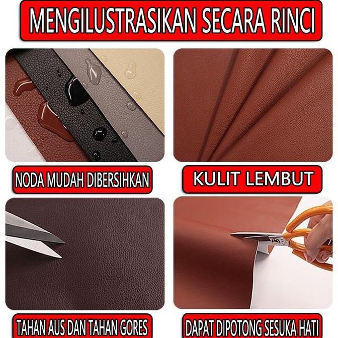 [Lem Impor]Cod Lem Impor Yang Kuat Warna Biru Sapphire Sticker Kulit Sofa Leather Repair Sticker Cov