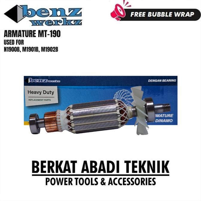 Benz Armature Mt190 Angker Mesin Serut Planer Ketam Pasah Sugu Kayu For Makita Maktec N1900B Mt191 M