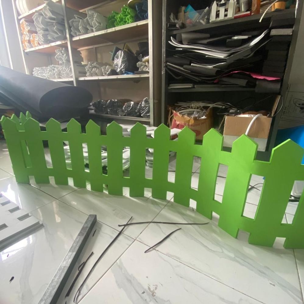 pagar dekorasi pagar elastis pagar pojok baca pagar perpustakaan pagar pembatas TK pagar pembatas Pl