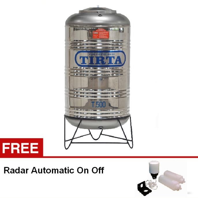 ready  Tangki Air Stainless Tirta T 500 MAX Toren Tandon 500 Liter