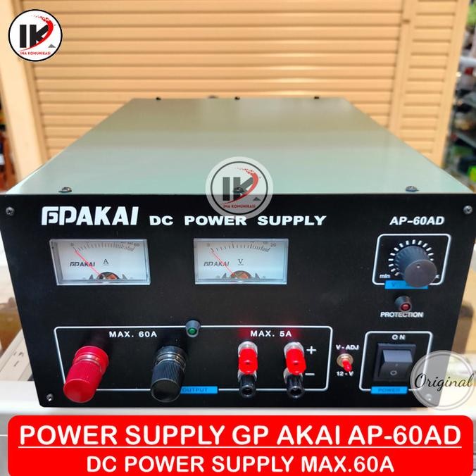 Spesial Power Supply Gp Akai Gp-60A Dc 60A Gp60A Dakai Gpakai Pakai Ps Gp-Akai