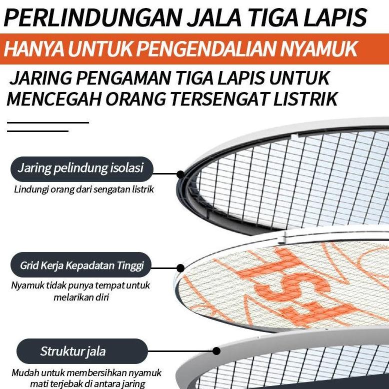 FSL Nyamuk Tepok  RAKET NYAMUK LISTRIK  ELEKTRIK USB Cas Charger
