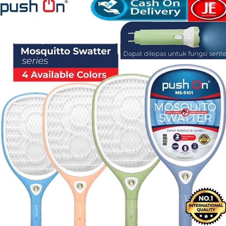 Raket Nyamuk PUSH ON MS-5101 | Perangkap Pembasmi Nyamuk Recharger