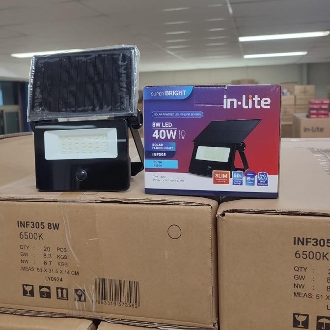 Grosir Floodlight Led In-Lite 40W 75W 125W Solar Cell  Inf305