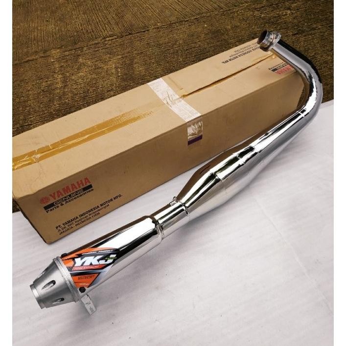 Knalpot RX King Kolong Japstyle Chrome Super Garing Super NgebazZ Original YKJ Racing Istimewa
