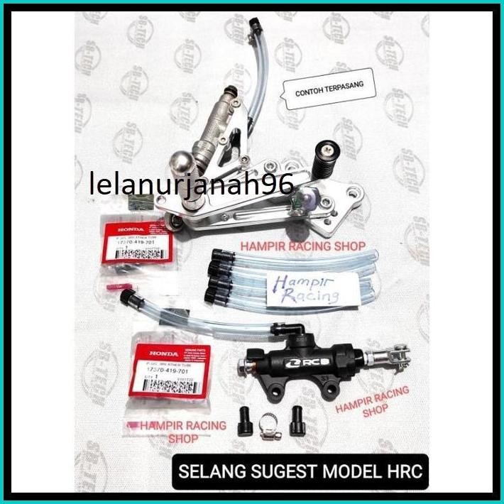 SELANG SUGEST MINYAK REM BELAKANG MODEL HRC SELANG PENGGANTI TABUNG MINYAK REM BELAKANG SELANG SUGES
