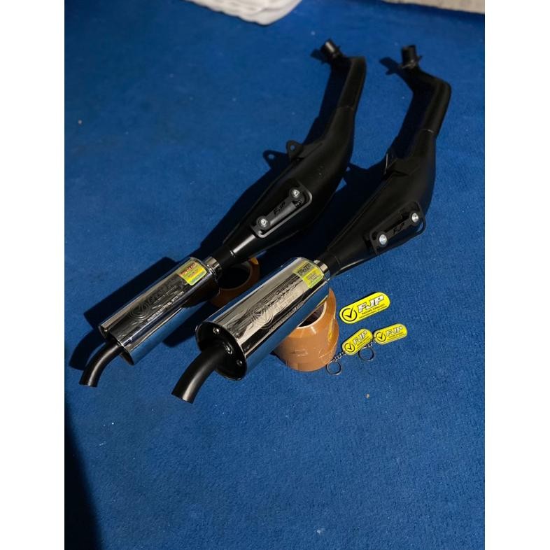 Knalpot Standar Racing Fiz R FULL PRESS PREPET PREMIUM copy VND AHM by FJP RACING MUFFLER