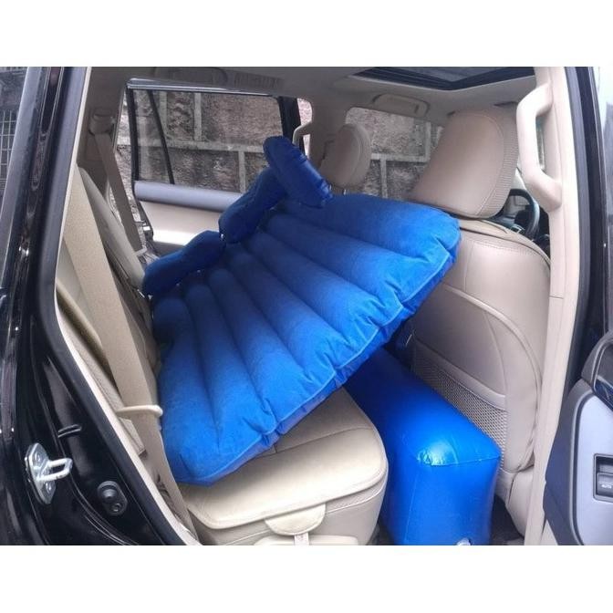 Matras angin / Kasur angin Free Pompa Elektrik / Tilam angin mobil untuk Travelling warna RANDOM