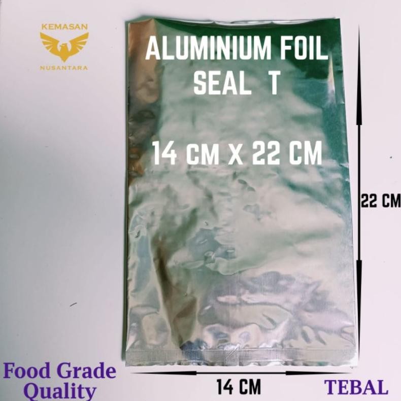100pcs Kemasan Seal T 14 x 22 | Aluminium Foil Bubuk Minuman | Kemasan Modern