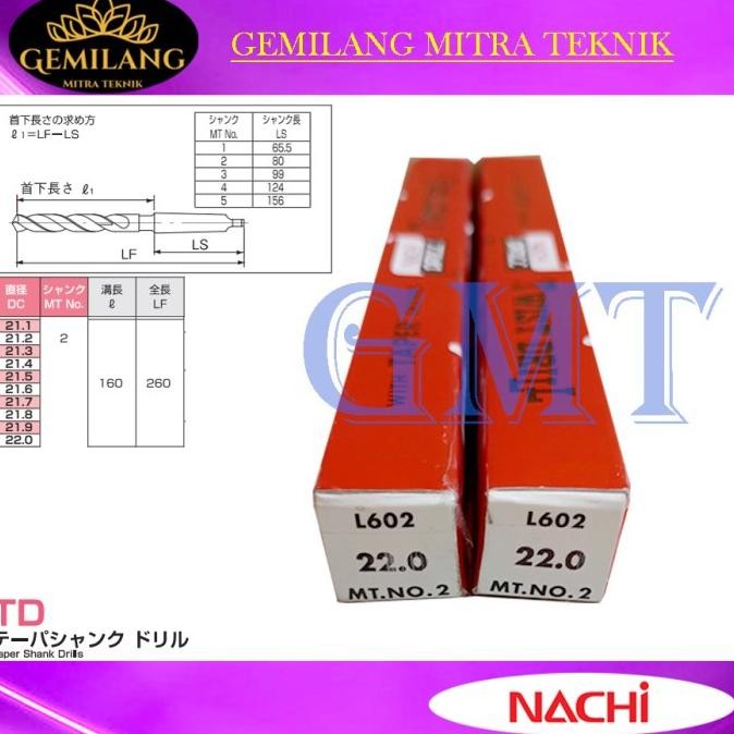 Promo Mata Bor Besi Nachi 22Mm Taper