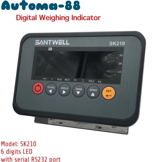 Grosir Santwell Sk210 Weighing Indicator Ac 220V Include Baterei Charge
