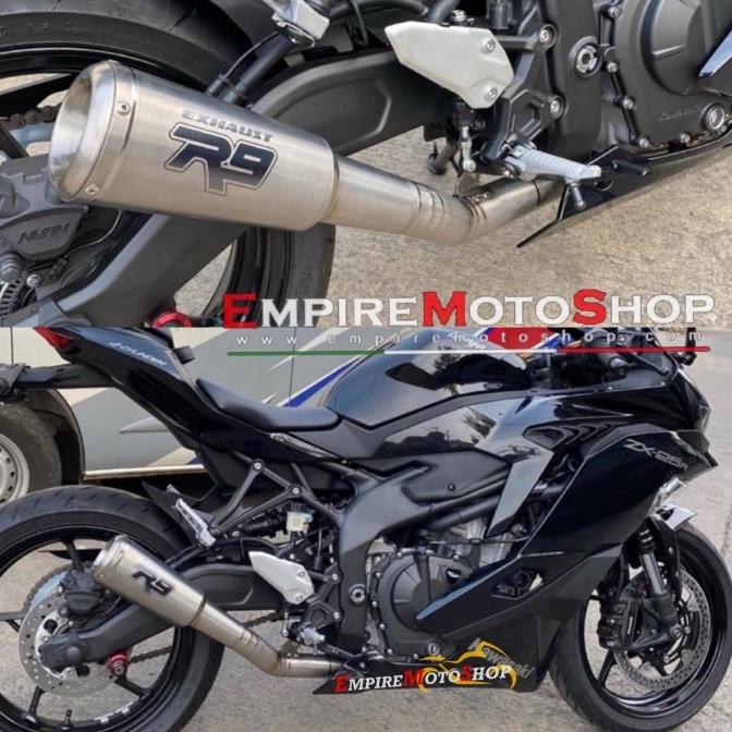 Knalpot R9 M2 Kawasaki ZX 25 R ZX25R Fullsystem Titanium