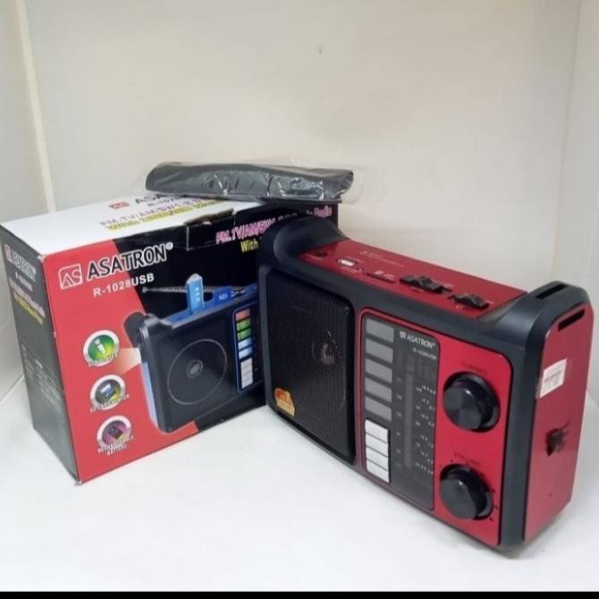 Promo Speaker Radio Asatron R1028 R-1028 R 1028 Portable Usb Mp3 Fm