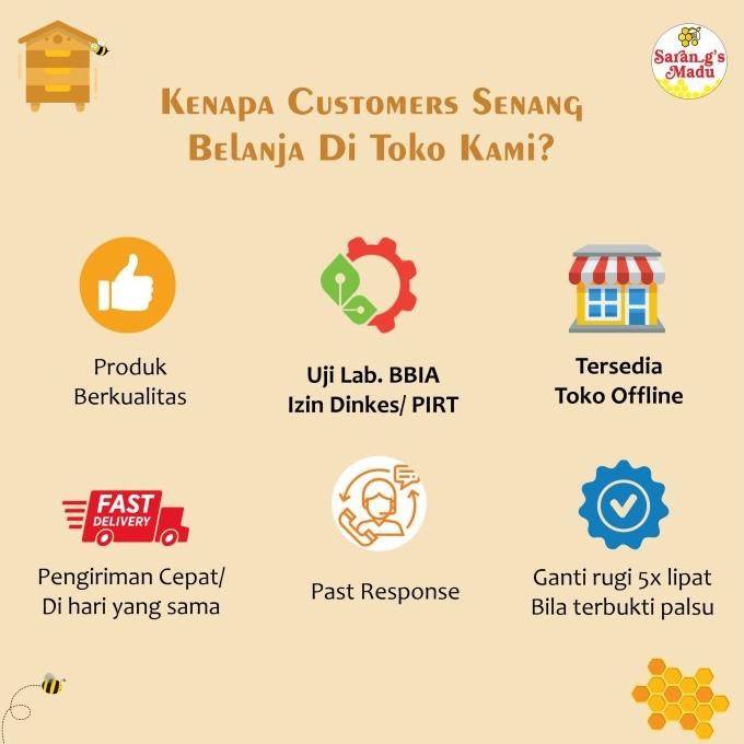 

Madu Super 4In1, Madu+Royal Jelly+Bee Pollen+Propolis, Recommended Promo