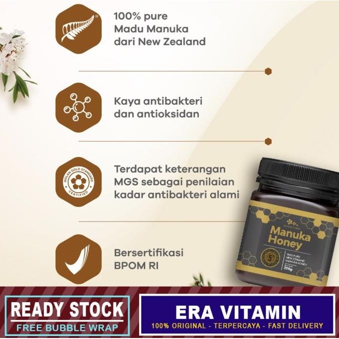 

(250Gr) Umf 20+ Madu Manuka Farm Honey New Zealand Bpom Terbaru