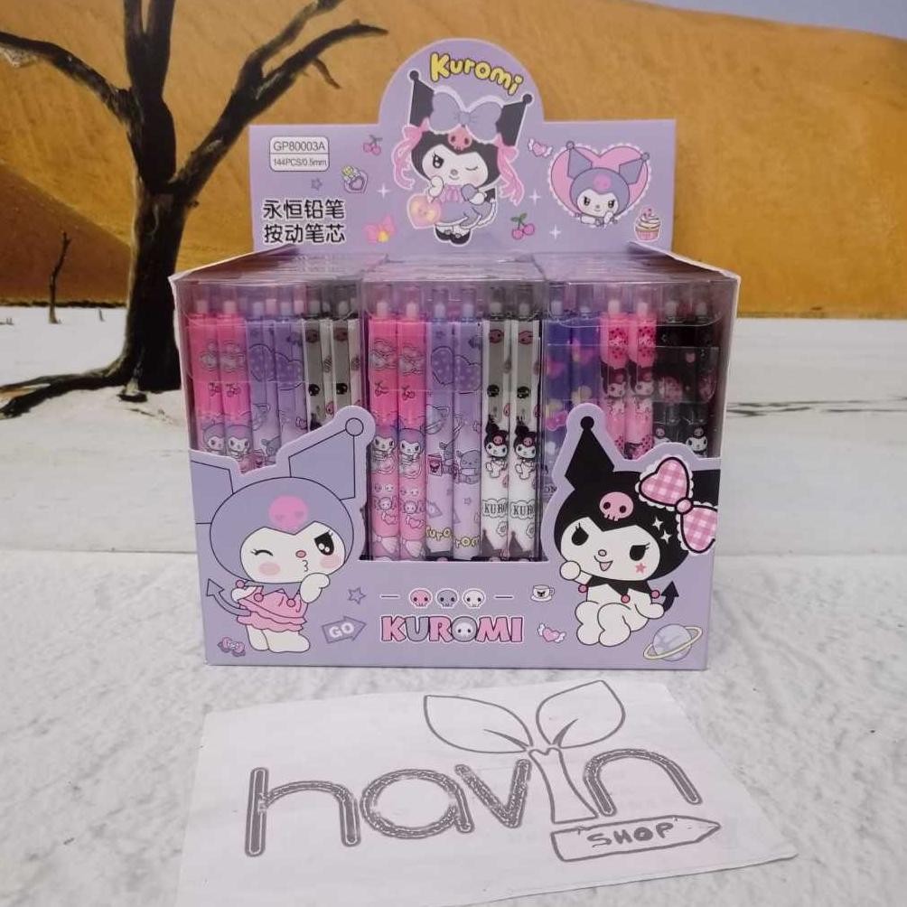 

NEW (12 PC) PENCIL ABADI HAPUS KLIK CETEK PENSIL ERASABLE SANRIO MELODY GOOD PRODUK SIAP KIRIM