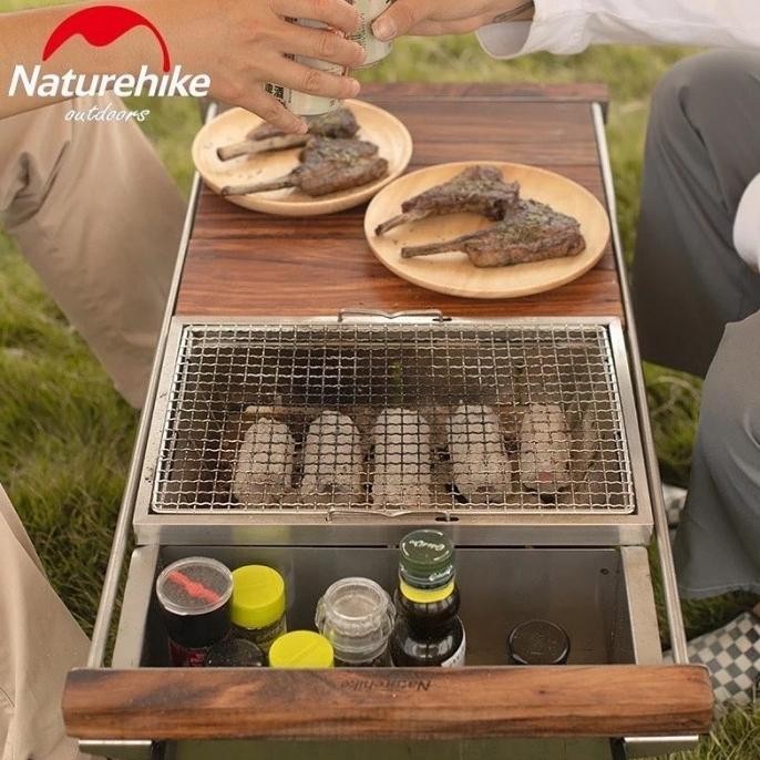Alat panggang naturehike NH20CJ006 barbeque stainless folding grill
