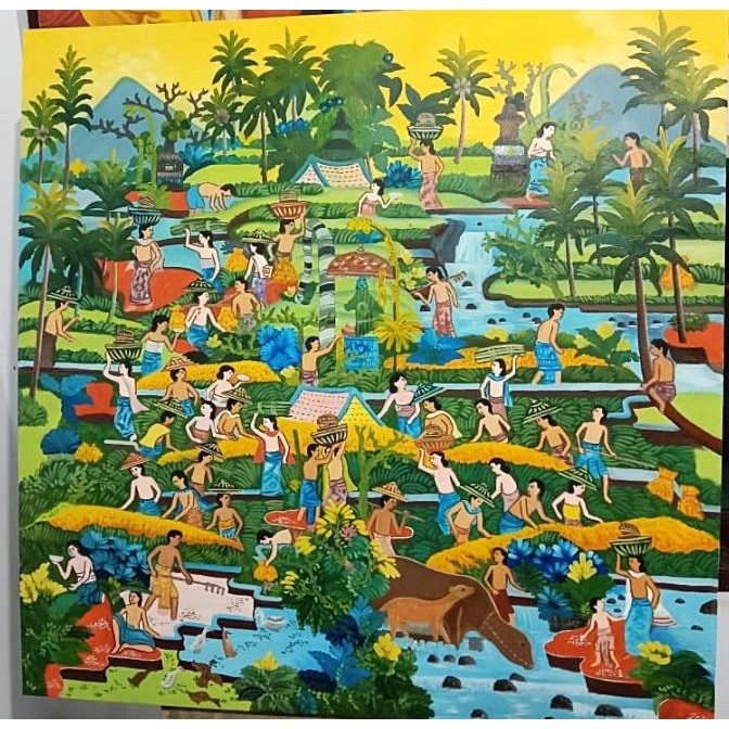 BEBAS ONGKIR - Lukisan Pemandangan Bali