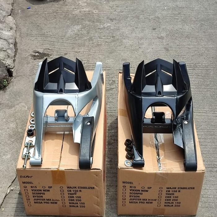 Swing Arm Jupiter Mx Lebar , Swing Arm Mx King Custom Lebar Silver Htm Original Dan Terpercaya