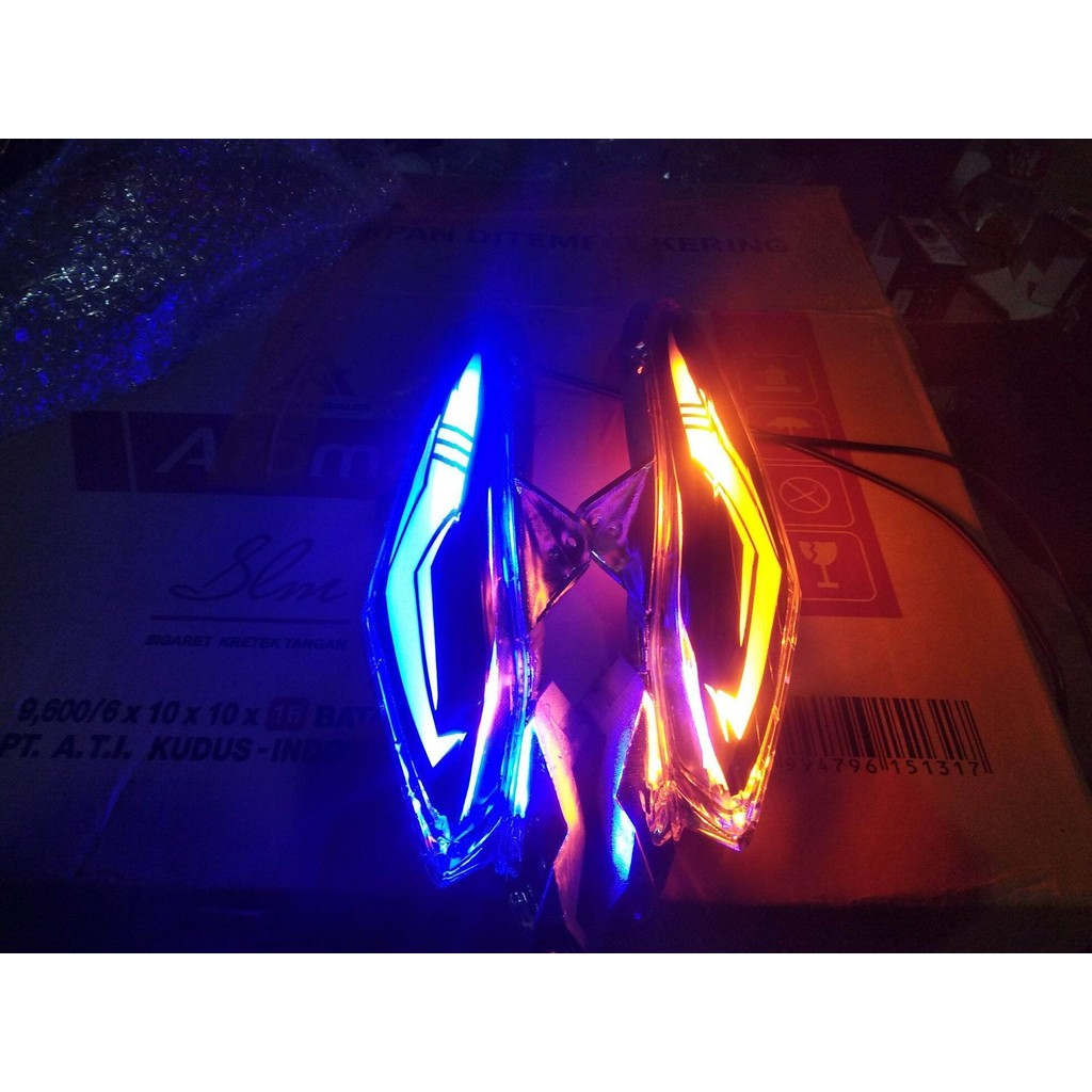 sein depan sen custom lampu sein beat fi 2013-2015 custom alis running