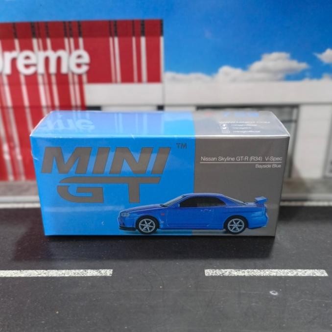 Mini GT 759 Nissan Skyline GTR R34 V-spec Byside Blue