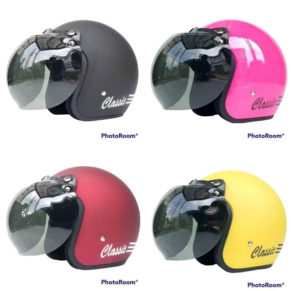 helm bogo classic kaca cembung