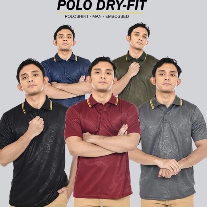 Sale Kaos Polo Polos Pria Olahraga Jersey Dry Fit Olahraga Berkerah