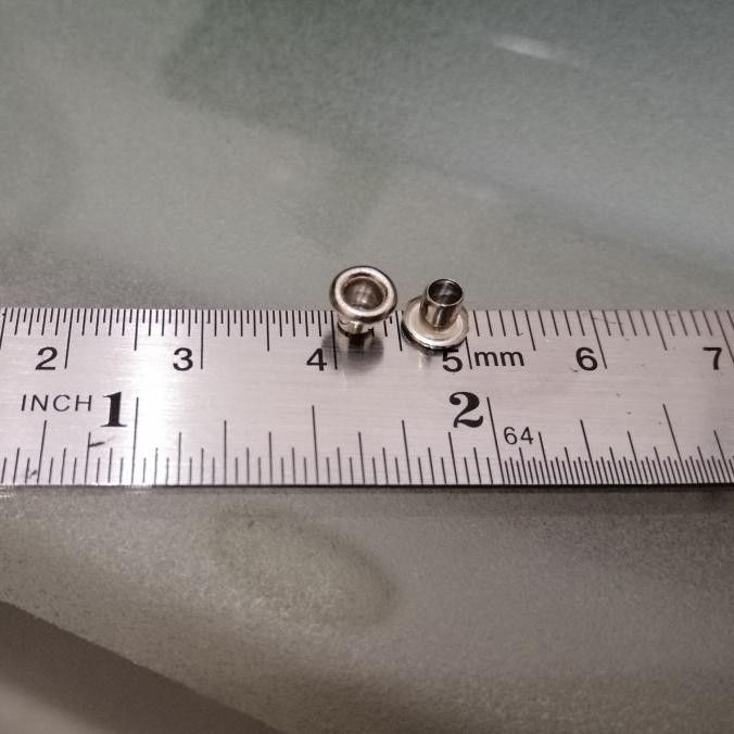 ready  Mata Ayam Eyelet Mini 2.5mm NIKEL single (tanpa ring belakang)