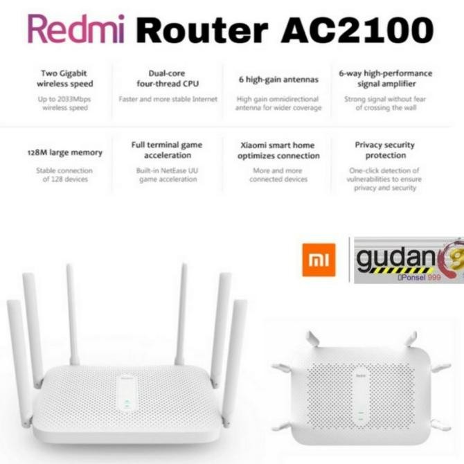 promo ROUTER AC2100 2033Mbps Wifi 2.4G 5G Dual Band 6 Antena