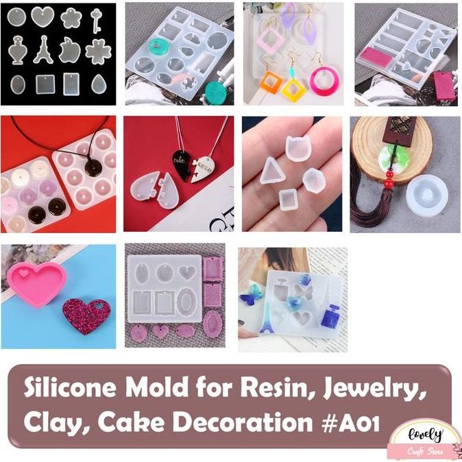 

ready !!! LovelyCraftStore | A01 ~ Cetakan resin epoxy silicone mold Seri 1~7 cetakan pendant for Resin, Jewellery, Clay, Cake Decoration