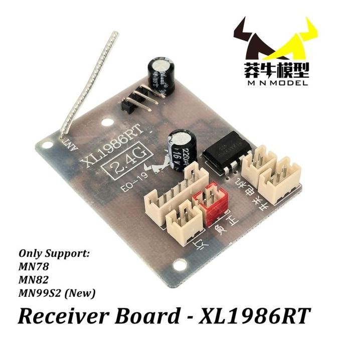 Reciever Board Xl1986Rt Untuk Mn78 Mn82 Mn99S2 New Version Rc Car Hobby Co