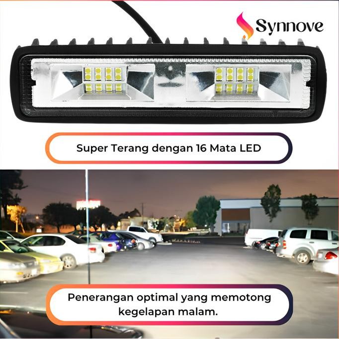Lampu Tembak Mobil 16 Mata Anti Panas Lampu Sorot Mobil Lampu Tembak LED Mobil