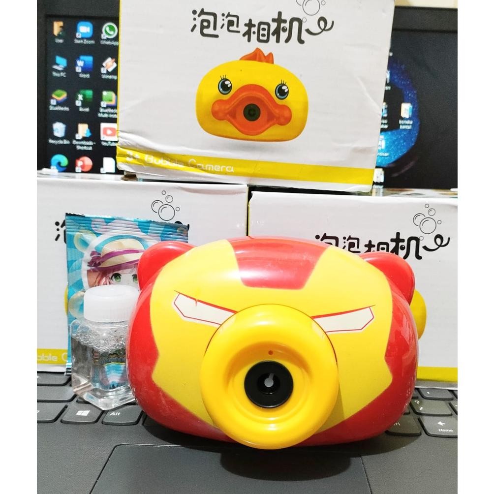 Mainan Anak Kamera Bubble Gelembung Bubble Gum Gun