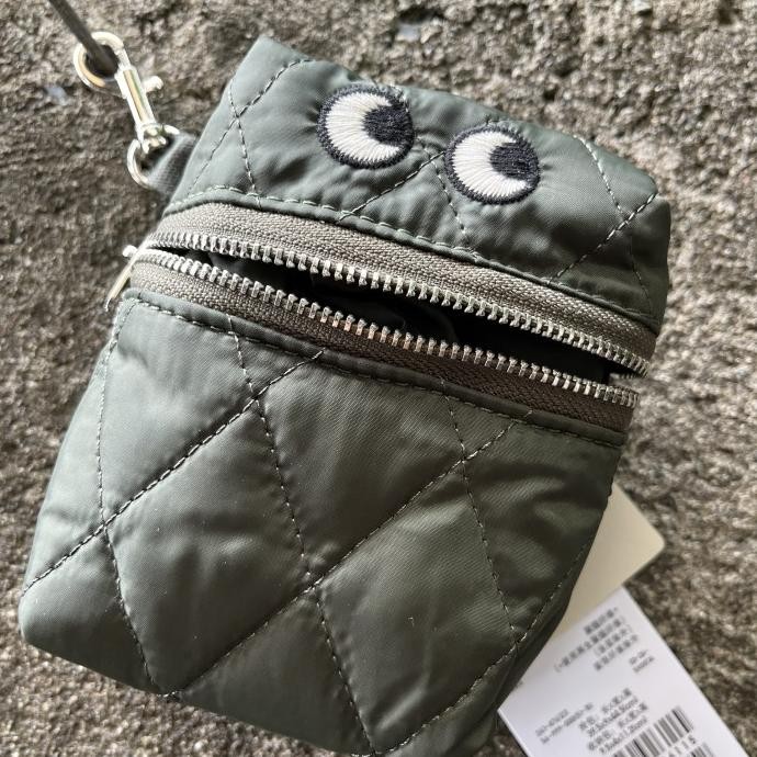 ANYA HINDMARCH by Uniqlo Packable Tote Bag Keychain Charm NWT[Deffect Resleting]