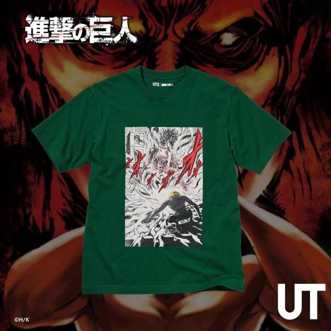 SALE UNIQLO T-SHIR UT X ATTACK ON TITAN ORIGINAL/UNIQLO X AOT ORIGINAL