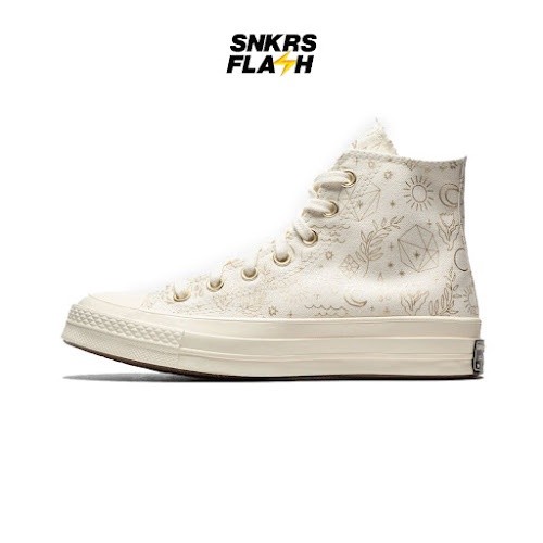 CONVERSE Ct 70S Hi Egret White Sepatu Sneakers Wanita - A02207C - Size 35