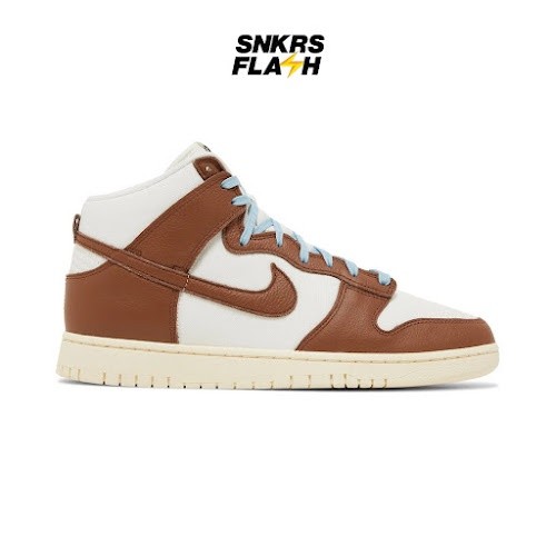 NIKE Dunk High Prm Certified Fresh Brown Sepatu Sneakers Pria - DQ8800200 - Size 43