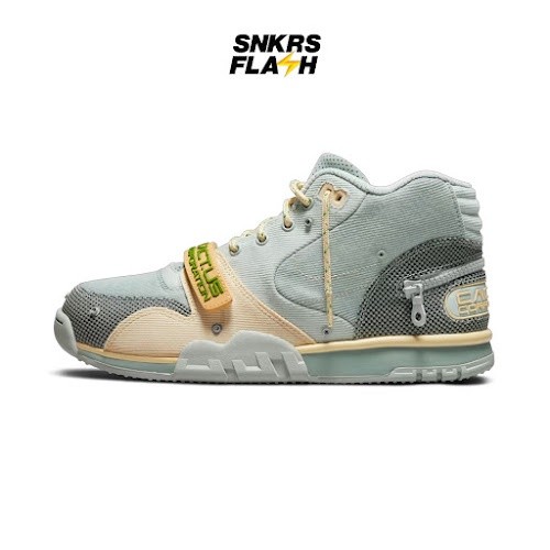 NIKE Air Trainer 1 Sp Travis Scott Grey Haze Sepatu Sneakers Unisex - DR7515001 - Size 37.5
