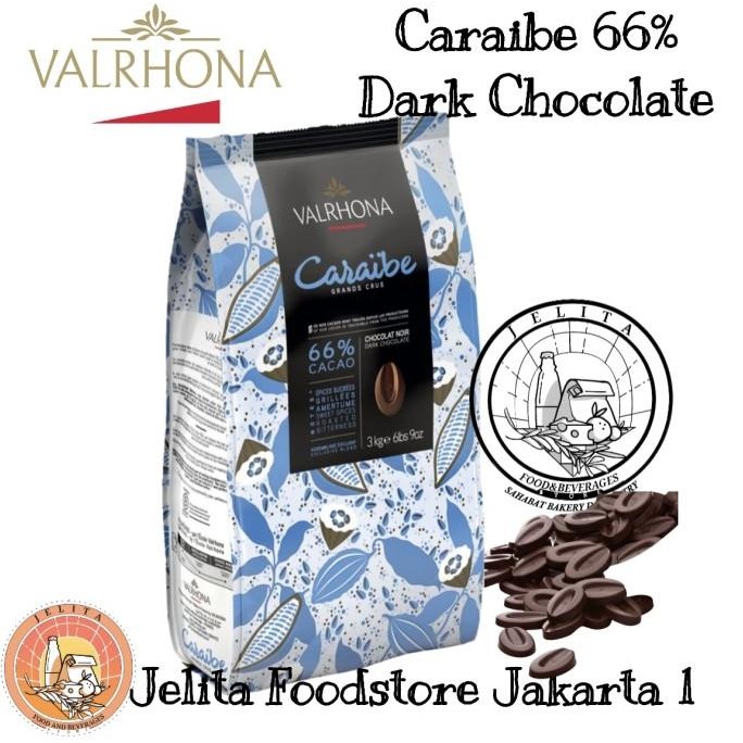 

Promo Valrhona Caraibe 66% Dark Chocolate 500Gr