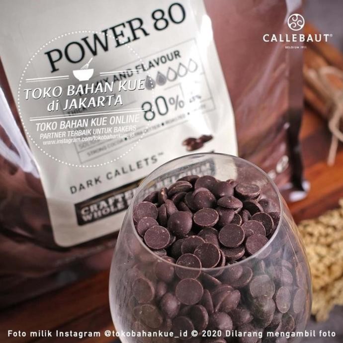 

Grosir Callebaut Dark Couverture Chocolate Power 80% 1Kg Cokelat Coin Pahit